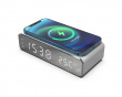 Digital Alarm Clock with Qi-Charging Silver