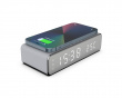 Digital Alarm Clock with Qi-Charging Silver