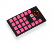 22-Key Rubber Double-shot Backlit Keycap Set - Neon Pink
