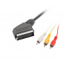 Scart to RCA x3 Cable (1.8 Meter)