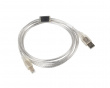 USB-A to USB-B 2.0 Cable Transparent (3 Meter)