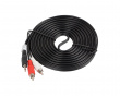 Audio Cable 3.5mm to 2xRCA (5 Meter) Black