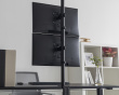Vertical Display Stand in Steel - 2 Monitors