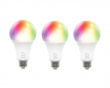 3-Pack RGB LED Light E27 WiFi 9W