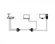 Spliter for Network Cable RJ45 to 2xRJ45