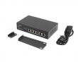 SWITCH POE 19” 6-PORT 100MB (4 PORTS POE, 30W/PORT, MAX 60W)