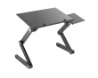 Height Adjustable Laptop Desk with Mouse Pad Side Mount