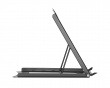 Foldable steel laptop/tablet stand with 5 adjustment positions