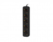 Power Strip 5-sockets 1.5 Meter  - Black