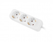 Power Strip 3-sockets 1.5 Meter - White