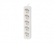 Power Strip 5-sockets 1.5 Meter - White