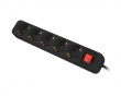 Power Socket Extension 5-sockets 1.5 Meter - Black