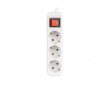 Power Socket Extension 3-sockets 1.5 Meter - White