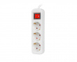 Power Socket Extension 3-sockets 1.5 Meter - White