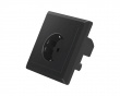 AC Power Socket With 2 USB Ports - Black