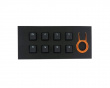 8-Key Rubber Double-shot Backlit Keycap Set - Black