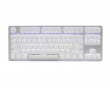 PBT Doubleshot Shine-through 114-Key Keycap Set - Orchid White