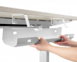 Premium Under-desk Cable Tray Organizer - White