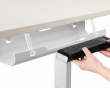 Premium Under-desk Cable Tray Organizer - White