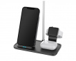 2-in-1 Wireless Charger, 10W, USB-C, Qi - Black