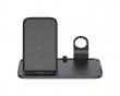 2-in-1 Wireless Charger, 10W, USB-C, Qi - Black