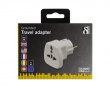 Traveling Adapter (UK/US/Italien/Schweiz) 250V/16A - White