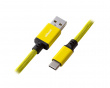 Classic Coiled Cable USB A to USB Type C, Dominator Yellow - 150cm