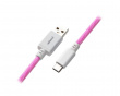 Classic Coiled Cable USB A to USB Type C, Strawberry Cream - 150cm