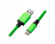 Classic Coiled Cable USB A to USB Type C, Viper Green - 150cm