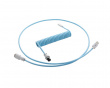 Pro Coiled Cable USB A to USB Type C, Blueberry Cheesecake - 150cm
