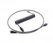 Pro Coiled Cable USB A to USB Type C, Carbon Grey - 150cm
