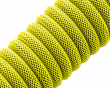 Pro Coiled Cable USB A to USB Type C, Dominator Yellow - 150cm