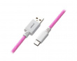 Pro Coiled Cable USB A to USB Type C, Strawberry Cream - 150cm