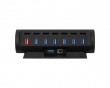 HUB CTRL 7, RGB 7-Port USB Hub, 12V - Black