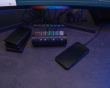 HUB CTRL 7, RGB 7-Port USB Hub, 12V - Black