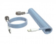 Aviator Coiled Cable USB-C - Light Blue