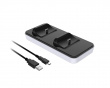 Dual Charging Dock for PS5 Controller - White/Black