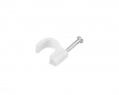 Cable Clips 7mm 100pcs - White