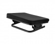 Ergonomic Tiltable Footrest with Soft Cover - Black