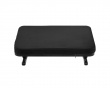 Ergonomic Tiltable Footrest with Soft Cover - Black