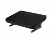 Ergonomic Tiltable Footrest with Soft Cover - Black
