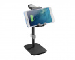 Aluminum Headphone Stand with Tiltable Phone Holder - Black