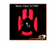 Soft Grips for Razer Viper V2 Pro Wireless - Red