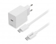 USB-C PD Wall Charger 20 W incl USB-C Cable - White