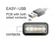 EASY-USB 2.0 Type-A male > Type-A male angled left/right - 1 m