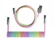 Colorful Gradient Coiled Cable USB-C - Rainbow