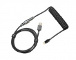 Coiled Cable USB-C to USB-A 1.5m - Aviator - Shadow Black