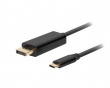 USB-C to DisplayPort Cable 4k 60Hz Black - 1.8m