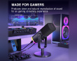 AMPLIGAME AM8 RGB USB/XLR Microphone - Dynamic Mic - Black