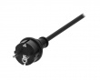 Grounded extension Cable, Black - 10 meter